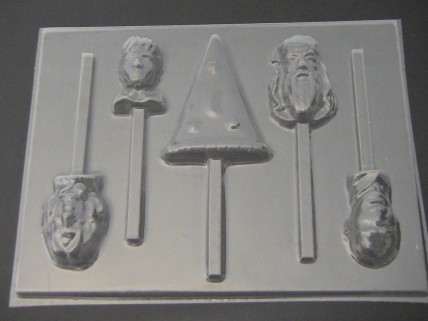 531sp Barry Potter Chocolate or Hard Candy Lollipop Mold